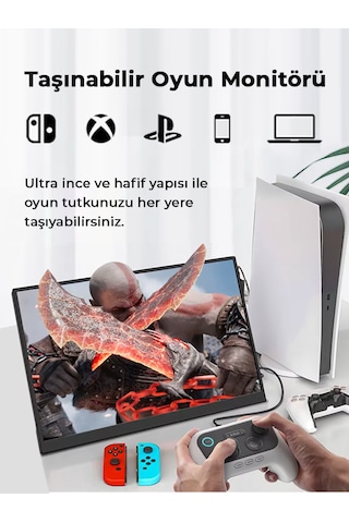Ultrax 15.6" Full Hd 60hz Type-c Taşınabilir Monitör