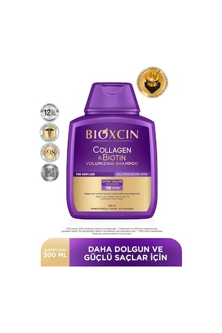 Bioxcin Collagen & Biotin Ekstra Hacim Şampuanı 3 x 300 ML