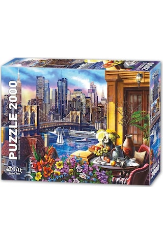 Star Puzzle Uyumayan Şehir Brooklyn 2000 Parçalık Puzzle