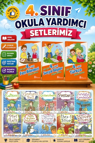 4.sınıf Çıtır Çıtır Türkçe + Fen Bilimleri + Sosyal Bilgiler + Doğu Batı Bilim Hikaye Seti
