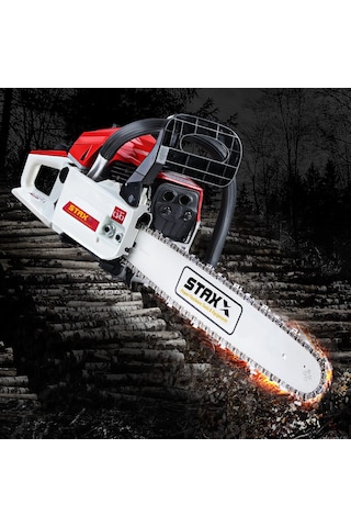 Ağaç Kesme Makinesi Benzinli Motorlu Testere 63cc 7.9hp Yağ Hed