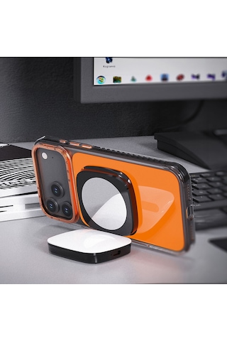 Lenyes Cr211 360 Dönebilen Bataryalı Magnetik Telefon Üstü Aydınlatma Yayın Işığı Siyah