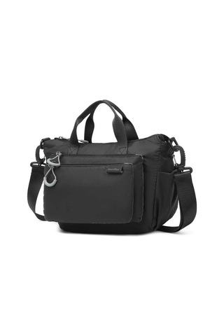 Smart Bags Ekstra Hafif Kumaş Kadın Postacı Çantası-2022-3136 Siyah
