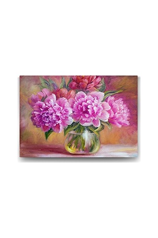 Şakayık Tablosu - 100x70cm Çok Renkli