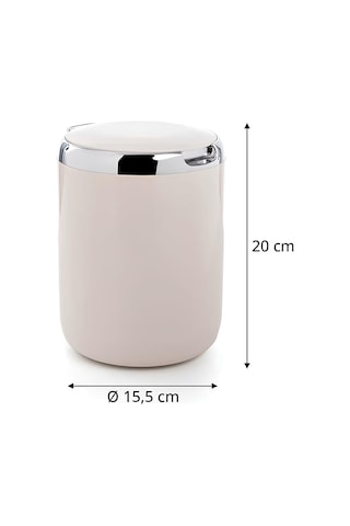 Pasıfık 3 Lt Cop Kovası Plastık Bej