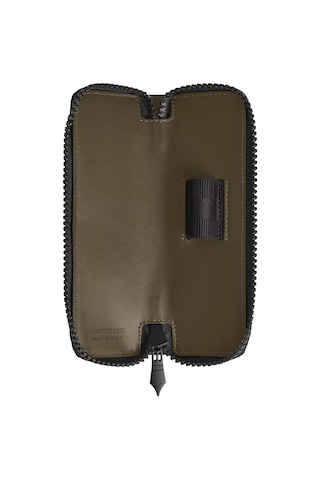 Montblanc Extreme Deri Fermuarlı 1li Kalemlik 221450 Haki