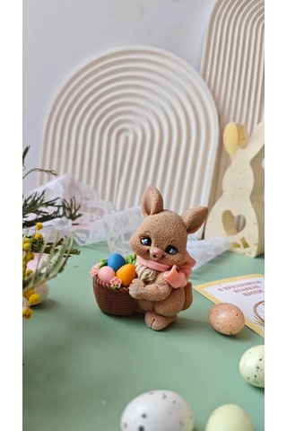 Tvoe Hobby Silikon Kalıp 2d Sepetiyle Tavşan 219042079 Diğer