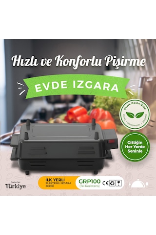 Avrasya Grill Elektrikli Izgara Full Emaye
