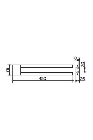 Keuco Edıtıon 400 Havluluk 45Cm Krom