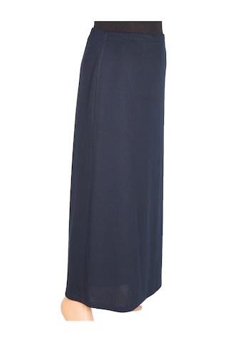 Hesna Kadın Buğra Astarlı Çan Kesim Lacivert Etek Lacivert