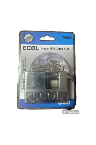 Ecol 70 Mm Çelik Yassı Asma  Kilit