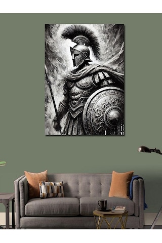 Kanvas Tablo Spartalı Savaşçı Motifi 100cmx140cm