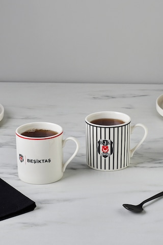 Karaca X Beşiktaş Lisanslı 2 Kişilik Çay Fincan Takımı 230 Ml Siyah