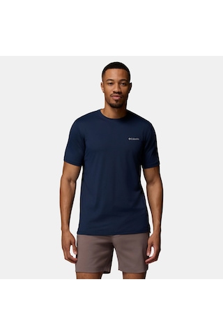 Columbia Ao1671 Tech Trail Utility Erkek T-shirt 2118571465 Lacivert
