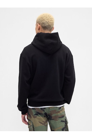 Gap V-vıntage Soft Oversızed Logo Hd Erkek Siyah Sweatshırt 821804003