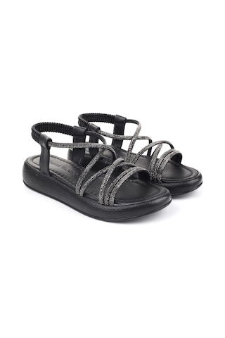Castle Black 35250 Taş Detaylı Günlük Kadın Sandalet 001