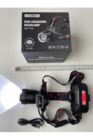 Gold Orion En Güçlü En Üst Teknoloji Kafa Feneri Siyah