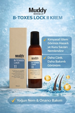 Muddy B-Toxes Lock II Durulanmayan Saç Bakım Sütü 190 ML