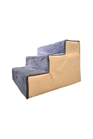 Ortopedik Merdiven 40x51x50 Cm Kedi Ve Köpekler İçin Bej Renkli