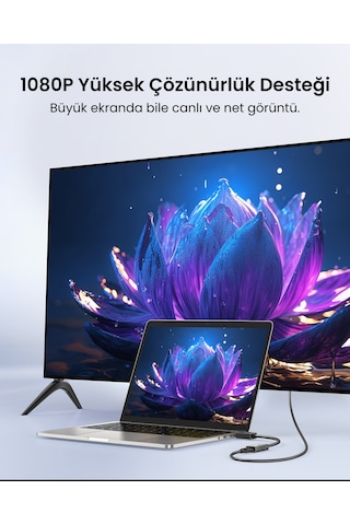 Ugreen Display Port To Hdmı 4k Dönüştürücü Adaptör, 40363