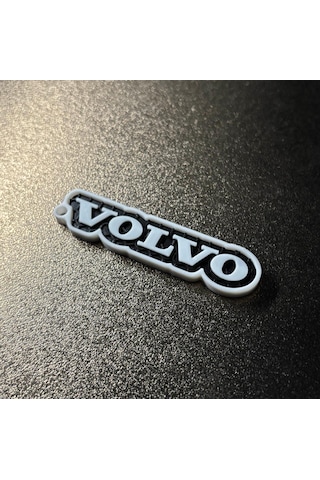 Markanıza Özel Petek Desenli Volvo Yazılı 3d Anahtarlık