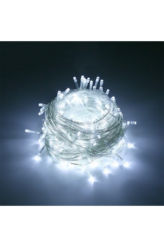 100 Ledli 8 Fonksiyonlu 10 Metre Led Aydınlatma Dekor Lambası Beyaz