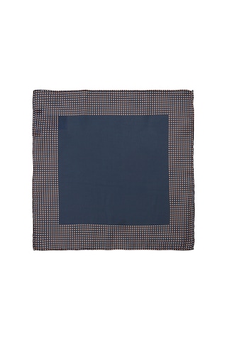 AC&Co / Altınyıldız Classics Altınyıldız Classics Erkek Lacivert Desenli Lacivert Klasik Mendil 4A2922200036Lacstn Lacivert