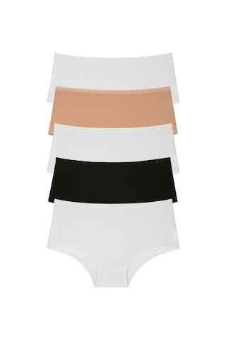 Nicoletta Mıxcolor Kadın Külot 5'Li Paket Yüksek Bel Çok Renkli