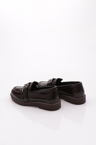 Dgn 527 Kadın Loafer Ayakkabı Kahve Rugan
