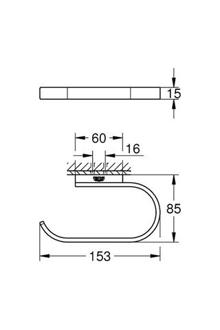 Grohe Selection Tuvalet Kağıtlığı - 41068al0