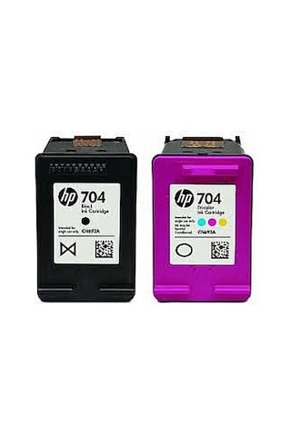 HP 704 Renkli ve Siyah Kartuş Dolum Seti