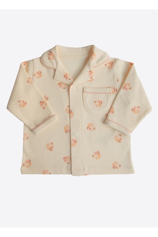 Kitikate Organik Kate 2'li Pijama Takımı Natural KREM