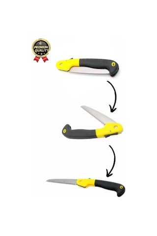 Dayanıklı Kaliteli Paslanmaz Çelik Döner Saplı Kamp Bahçe Katlanır Budama Testeresi Çakı Tipi 180 Mm