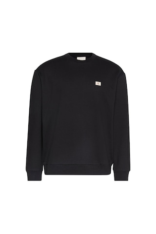 Calvin Klein Ls Eu 350terry Badge Crewneck Sw Erkek Siyah Sweatshirt-8444 Black
