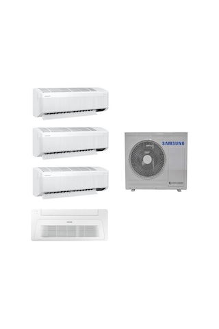 Samsung WindFree Multi 8 kW 1 Dış+4 İç AJ080TXJ4KH/EA (7+9+9) Duvar + (18) Tek Yön Kaset Tipi Klima