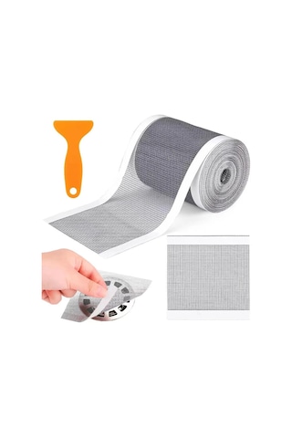 4 Metre 12 Cm Çok Amaçlı Süzgeç Bant Gider Süzgeci Ve Sineklik Yaması Tamir Kiti