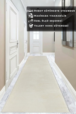 Yıkanabilir Post Peluş Yolluk Ekru