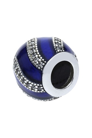 Nur Silver Mavi Sarmal Gümüş Charm Nur-bl00114