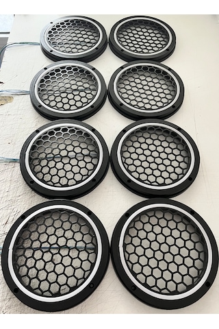 Sekizgen Led Piksel Ledli Sese Duyarlı 20 Cm Midrange Kapak 4 Takım 8 Kapak 358 Mod Tek Kumanda Kontrol