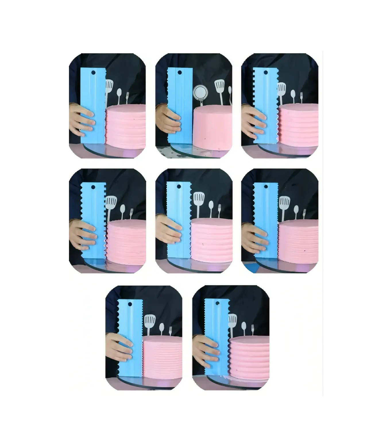 Mını Shop Msk Pastane Birleştirme Mala Plastik Pasta Seti 4 Parça 47917880 Mavi