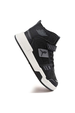 Cool King Uzun Çocuk Sneaker Spor Ayakkabı Siyah