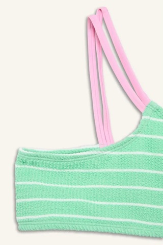 Defacto Çizgili 2li Bikini Kız Çocuk G5754a826hsgn1204 Yeşil-gn1204