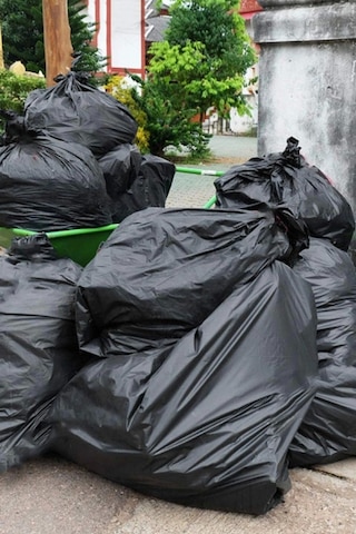 4 Rulo Endüstriyel 120x150 Cm Hantal Boy Siyah Çöp Poşeti 4 Rulo Çöp Torbası