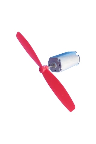 Mikro Motor 2 Adet Tek Kanat Pervane 2 Adet