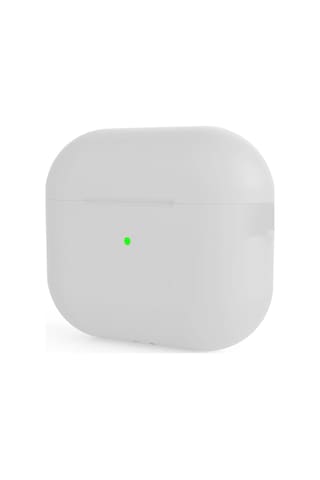 Apple Uyumlu AirPods Pro 2 Kılıfı Silikon Kılıf Şarj Bölümü Tıpalı Soft Yumuşak Kablosuz Şarj Destek Beyaz
