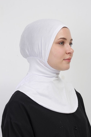 Pratik Esnek Likralı Boyunluklu Geçmeli Bone Ekru