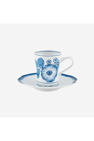 Mavi Porselen Kahve Fincanı 130 Ml