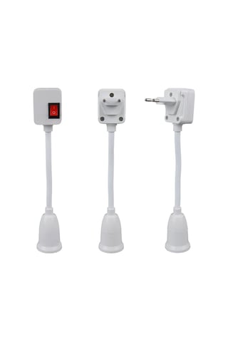 Ledx Dy-105 Prizi E27 Duya Dünüştürücü Açma Kapama Anahtarlı Oynar Başlıklı Esnek Duy