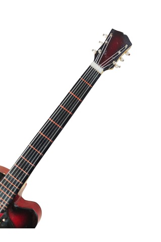 El Yapımı 1/4 Ölçek Minyatür Elektro Gitar Gibson Es-275 Redburst