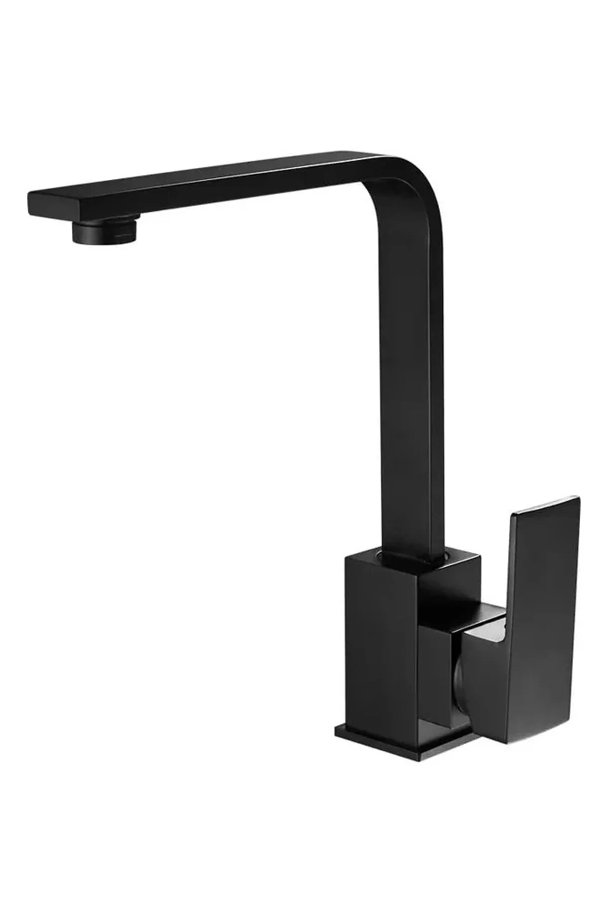 Siyah Kare Banyo Lavabo Bataryası Modern Ve Dayanıklı